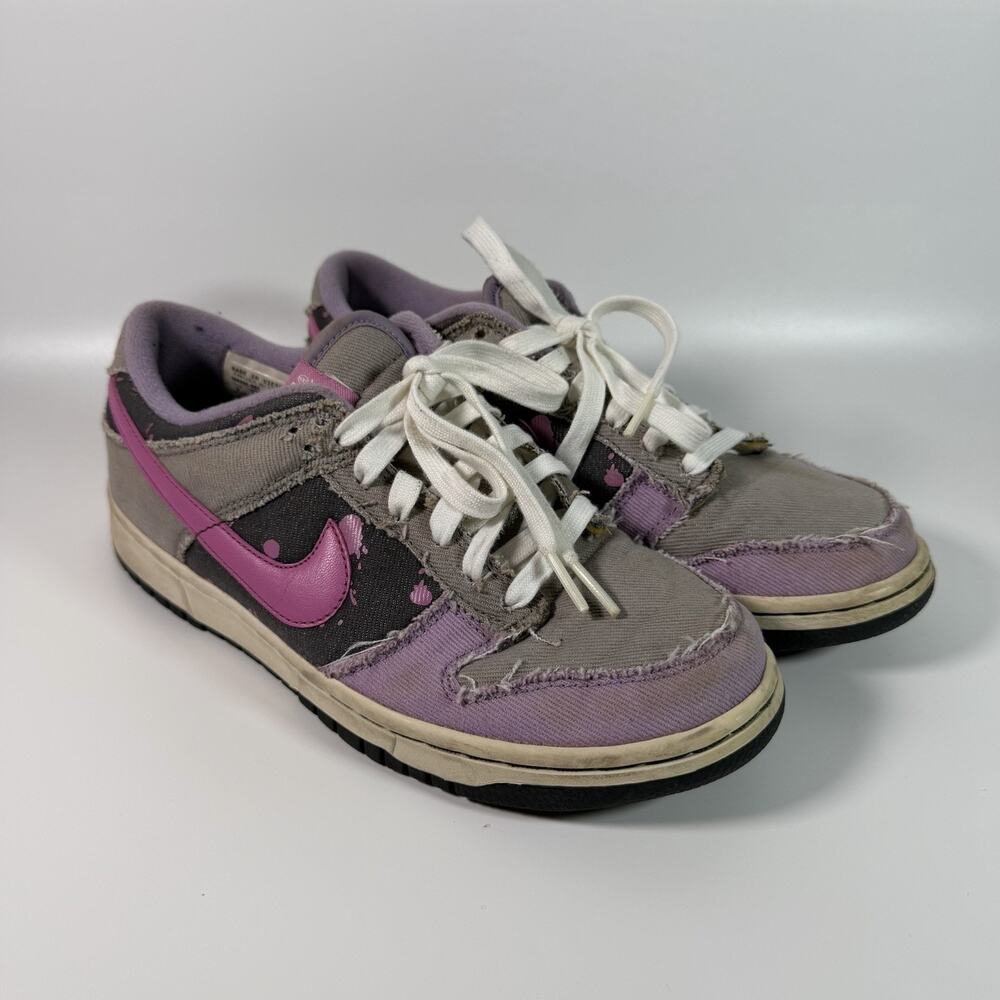 Nike Dunk Low Denim Splatter Cool Rose 308608-062 Womens Size 8 Rare 2007